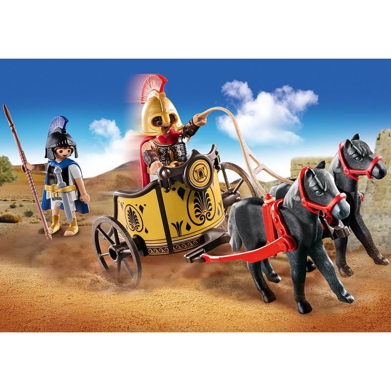 PLAYMOBIL 70469 HISTORY ACHILLES WITH CHARIOT AND PATROKLOS